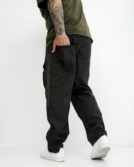 Штаны карго Лейкерс зелено-черный S XL | Зображення 3