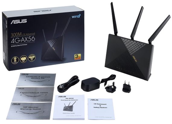 Маршрутизатор ASUS 4G-AX56U AX1800 (90IG06G0-MO3110) | Зображення 6