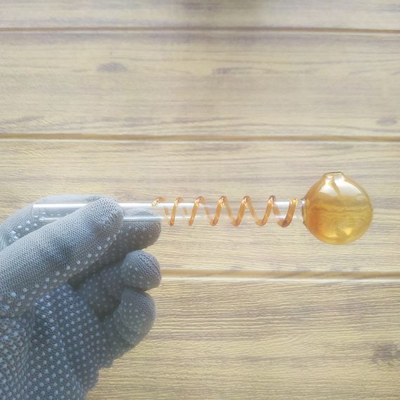 Стеклянная трубка Spira Oil Yellow | Зображення 1