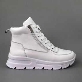 Кросівки шкіряні з хутром 587647 Білі 36 37 38 39 40 41