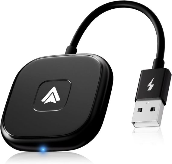Бездротовий адаптер для штатного Android Auto для Android 11 12 13 14, перетворення провідного з Bluetooth Wi-Fi USB