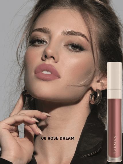 Рідка Матова Помада Farmasi 08 Rose Dream 4 г | Зображення 3