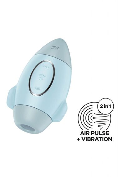 Вакуумний вібратор Satisfyer Mission Control blue | Зображення 1