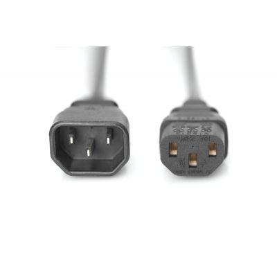 Кабель живлення Digitus  C14-C13 M/F, 1.2m, 0.75qmm, black (AK-440201-012-S) | Зображення 4