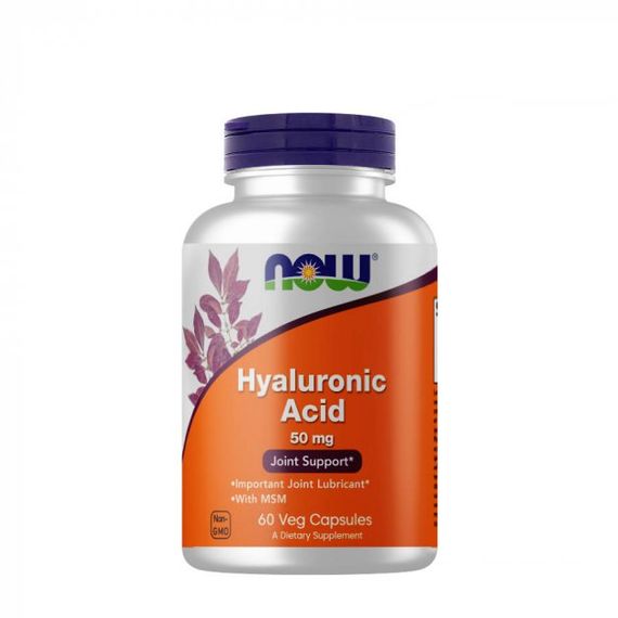 Гиалуроновая кислота NOW Foods Hyaluronic Acid 50 mg 60 Veg Caps