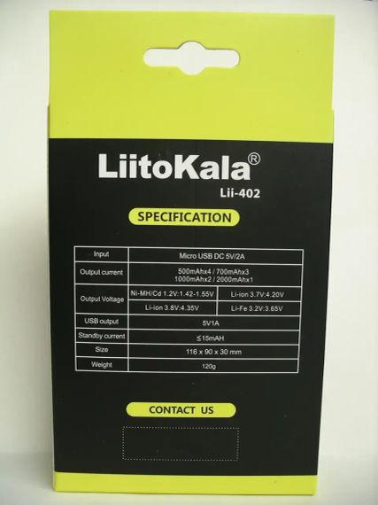 Зарядное устройство для LiitoKala Engineer Lii-402 | Зображення 5
