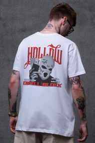 Оверсайз Футболка З Принтом Without Hollow White