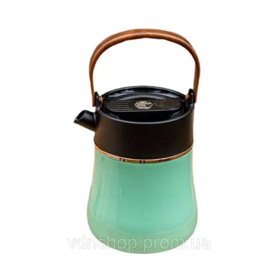 Чайник термос с датчиком температуры и вакуумной изоляцией 700 мл мятный HP-14-22M