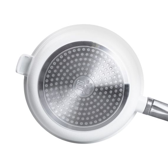 Алюминиевая сковорода с керамическим антипригарным покрытием 2 л Ø 24 см белая MGC | Зображення 2