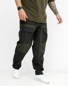 Штаны карго Лейкерс зелено-черный S XL