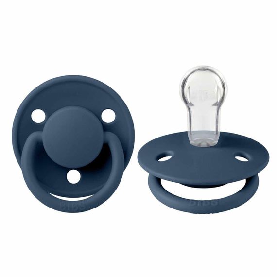 Соска пустушка Bibs De Lux Silicone Steel Blue 0-36 міс силіконова | Зображення 4