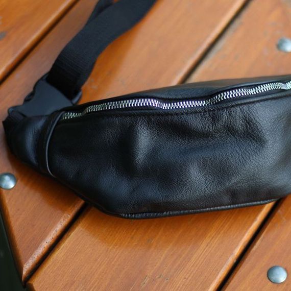 Бананка шкіряна. Сумка на пояс зі шкіри, Універсальна сумка нагрудна, Практична сумка на пояс | Зображення 7