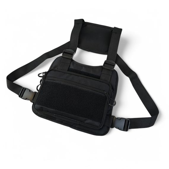 Тактична нагрудна сумка з патч-панеллю, сумка чоловіча розгрузочна, розгрузка жилет | Зображення 2