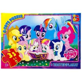 Детский пазл "My little PONY" MLP033 постер, 35 элементов