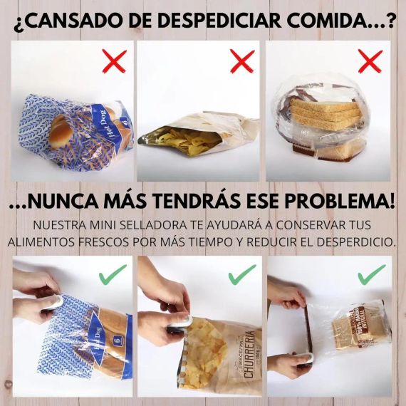 Універсальний міні-вакууматор пластикових пакетів для консервування продуктів харчування | Зображення 4