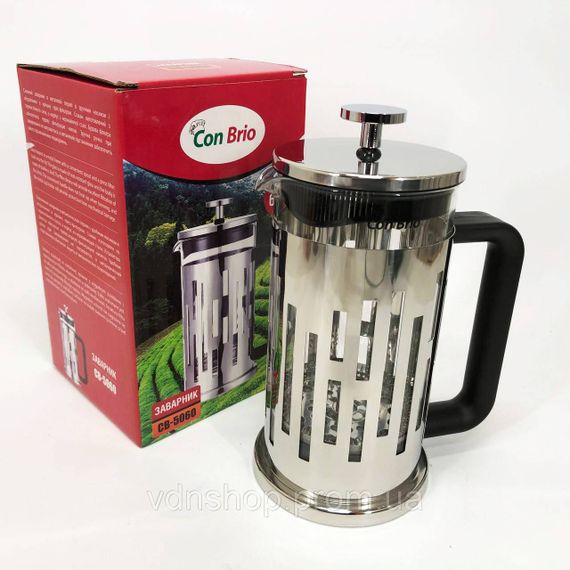 Ексклюзивні заварювальні чайники, Заварний скляний чайник, Заварник для кухні, Чайник прес для чаю BG-98 | Зображення 2