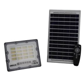 Вуличний ліхтар на стовп потужністю 200 Вт із сонячною панеллю та пультом