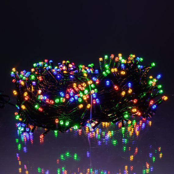 Гірлянда Різдвяна фея вулична 50 (м) 500 LED чорний провід Мультиколір CF500L50MBML