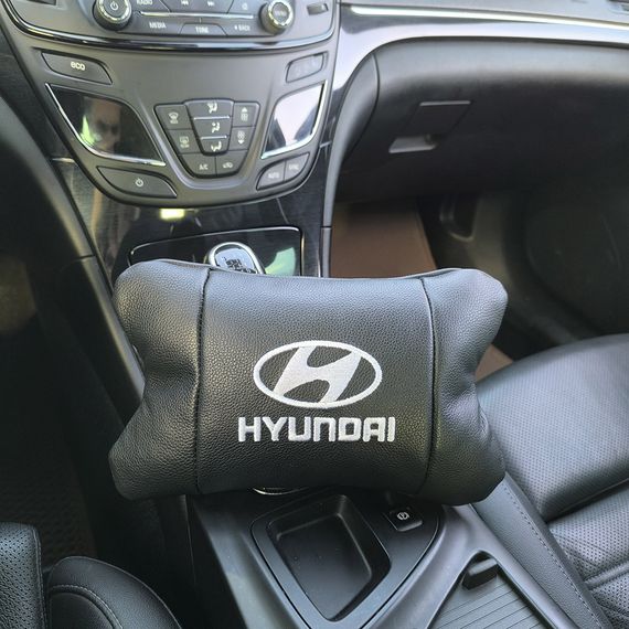 Подарок в машину мужчине Hyundai, Подушка подголовник для дороги, Подушки с логотипом от производителя SI-35 | Зображення 9