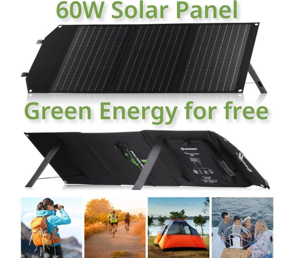 Портативний зарядний пристрій сонячна панель Bresser Mobile Solar Charger 60 Watt USB DC (3810050) 930150 | Зображення 3