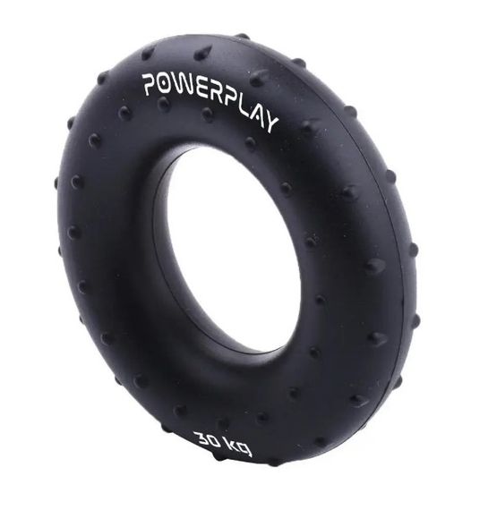 Еспандер кистьовий силіконовий PowerPlay PP-4338 Hand Grip Hard 30 кг Чорний (PP_4338_Black_30kg) | Зображення 2