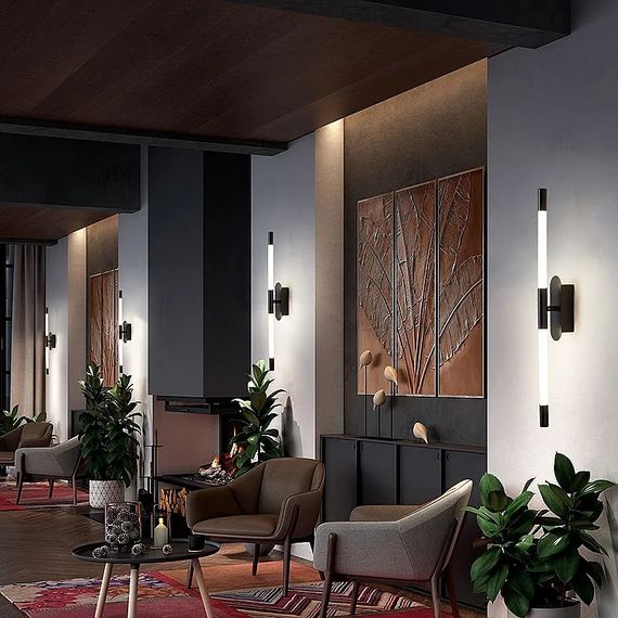 Бра LED 27034 Чорний 7х5х100 см. | Зображення 5