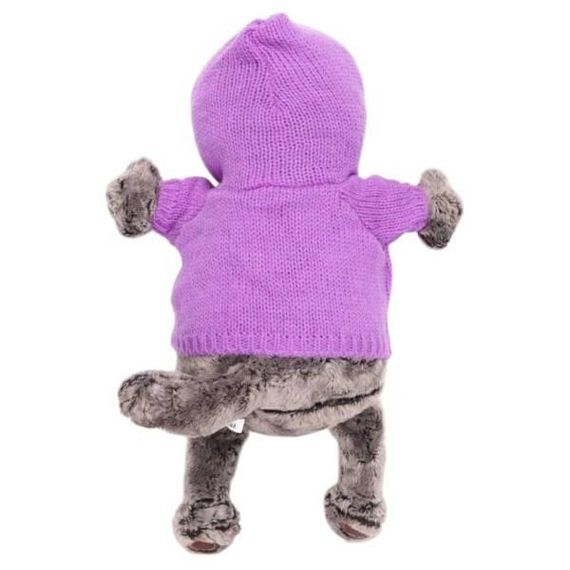 Игрушка мягкая Кот Басик в свитере 30см В фиолетовом