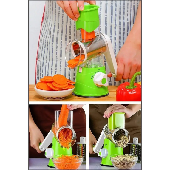 Ручна овочерізка мультислайсер KITCHEN MASTER, кухонний подрібнювач для нарізування овочів і фруктів | Зображення 6