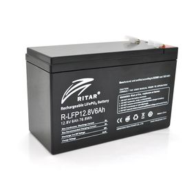 Аккумуляторная батарея Ritar LiFePO4 12,8V 6Ah (76,8Wh) BMS3A@4S  ( 150 x 65 x  95 (100) Q10