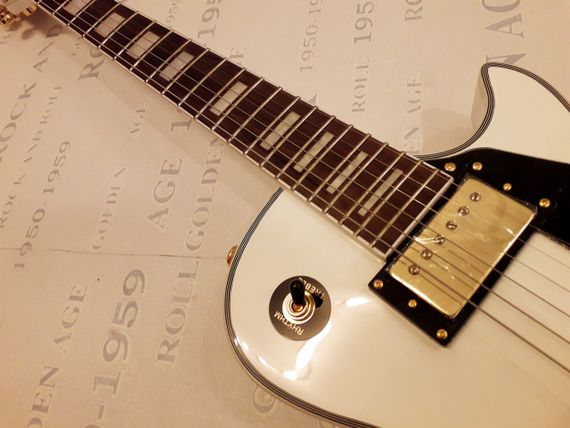 Електрогітара Gibson Les Paul Custom White Alpine China | Зображення 3