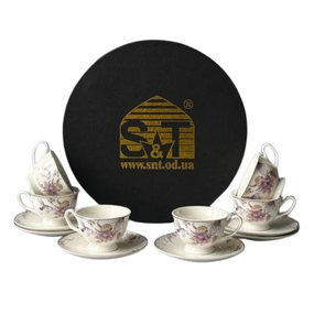 Сервіз кавовий Саргас 12 предметів (ч.80мл + блюдце) 1451-00 S&T