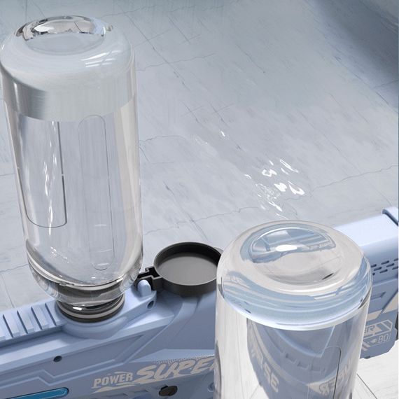 Водный аккумуляторный автомат Space Model Water Gun 9002A (750ml) with lithium battery Light Blue | Зображення 2