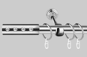 Карниз для штор однорядний металевий 19 мм, Алюр (комплект)