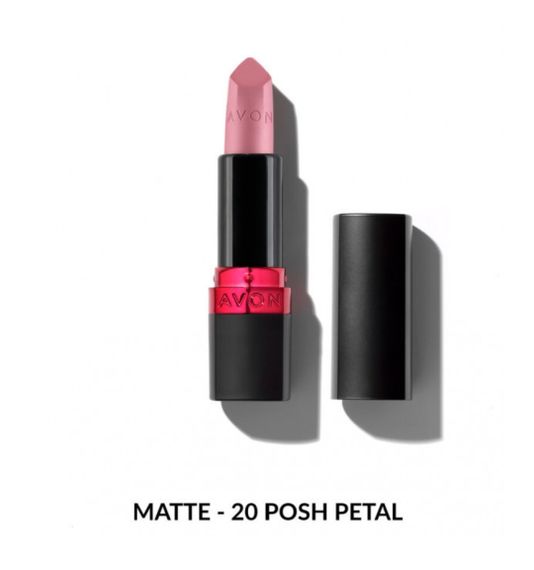 Зволожувальна матова губна помада Avon "Ультра" 20 Пелюстки троянди (20 Posh Petal) 3,6г