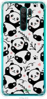 Чохол на Xiaomi Redmi 9 Панди "4318sp-2019-2448"