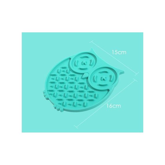 Килимок-годівниця WahoPet для собак Сова силіконова зелена | Зображення 1