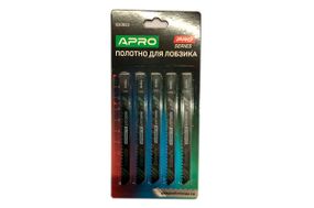 Полотно пильное для лобзика Apro - T127D 100 x 3мм металл (5шт)