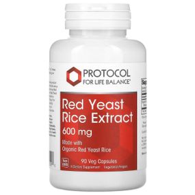 Червоний рис Protocol for Life Balance Red Yeast rice Extract 600 mg 90 Veg Caps