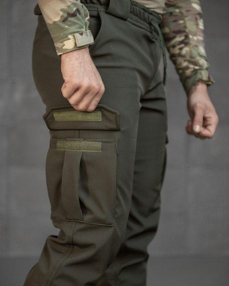 Зимові штани soft shell BANDIT олива ТР6407 | Зображення 4