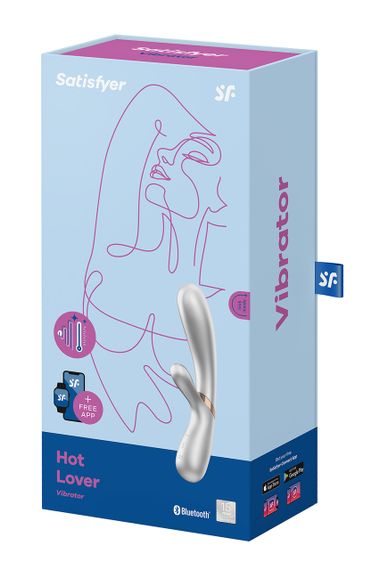 Двойной смарт вибратор с функцией нагрева Satisfyer Hot Lover, нюдовый sexstyle | Зображення 1
