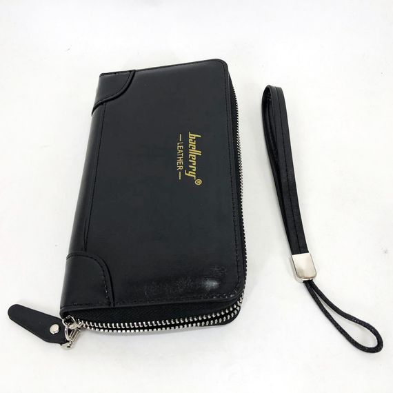 Гаманець шкіряний чоловічий Baellerry leather black, гаманець чоловічий для карток. Колір: чорний | Зображення 5