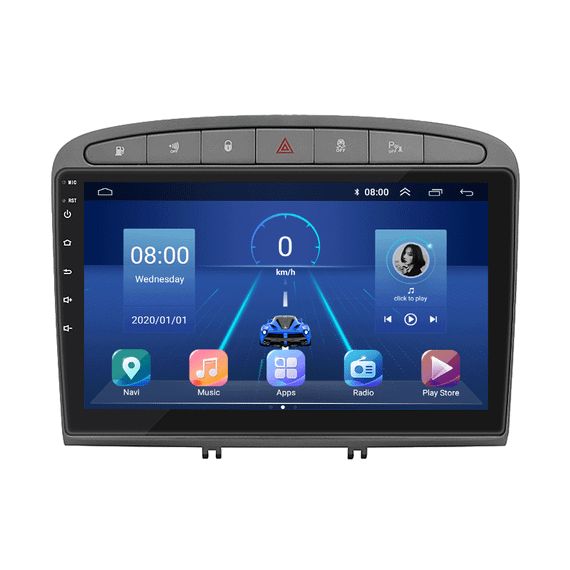Штатная магнитола 9" Lesko для Peugeot RCZ I 2010-2012 Top 4/64 4G WiFi GPS Пежо