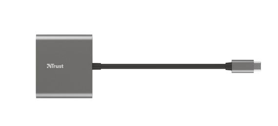 USB-хаб Trust Dalyx 3-in-1 Multiport USB-C Adapter ALUMINIUM (23772_TRUST) | Зображення 2