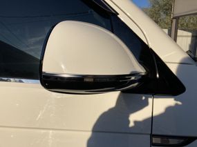 Смужки на дзеркала (2 шт., нерж) для Volkswagen T6 2015-2024, рр