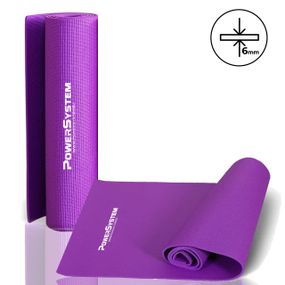 Килимок для йоги та фітнесу Power System PS-4014 PVC Fitness-Yoga Mat Purple (173x61x0.6)