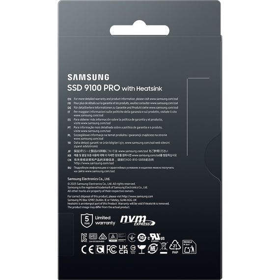 Накопичувач SSD M.2 2280 1TB 9100 PRO Heatsink Samsung (MZ-VAP1T0CW) | Зображення 8