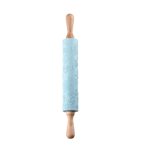 Качалка для тіста 43,5см силікон/дерево блакитний AR2316T Tasty baking Ardesto