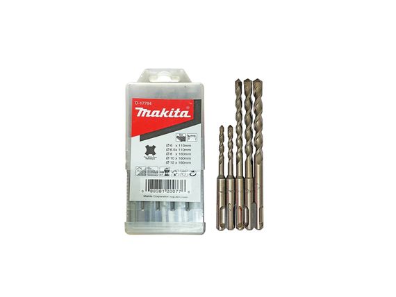 Набор буров для перфоратора SDS-Plus Makita D-17784 (5 шт) | Зображення 1