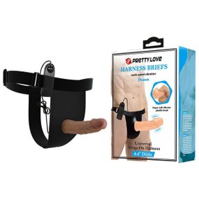 Страпон з вібро STRAP-ON PRETTY LOVE HARNESS BRIEFS Sex Aura