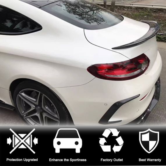 Cпойлер V9 (для купе 2015-2019, Карбон) для Mercedes C-сlass W205 рр | Зображення 1